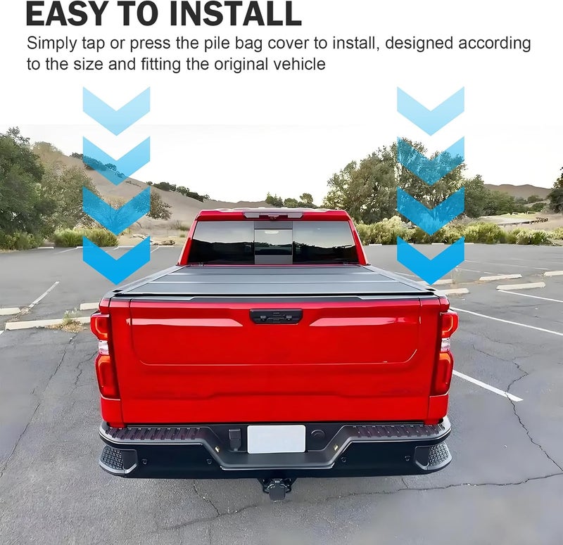 Zikefest 2PCS Bed Rail Stake Pocket Covers, Compatible with GMC Chevy Silverado Sierra 1500 2019-2024, GMC Sierra 3500HD 2020-2025, Truck Rear Caps Rear Holes Plugs Covers (Red Flag) - Image 5